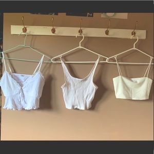 🤍3 for $20🤍~GARAGE, YESSTYLE, SHEIN white tops
